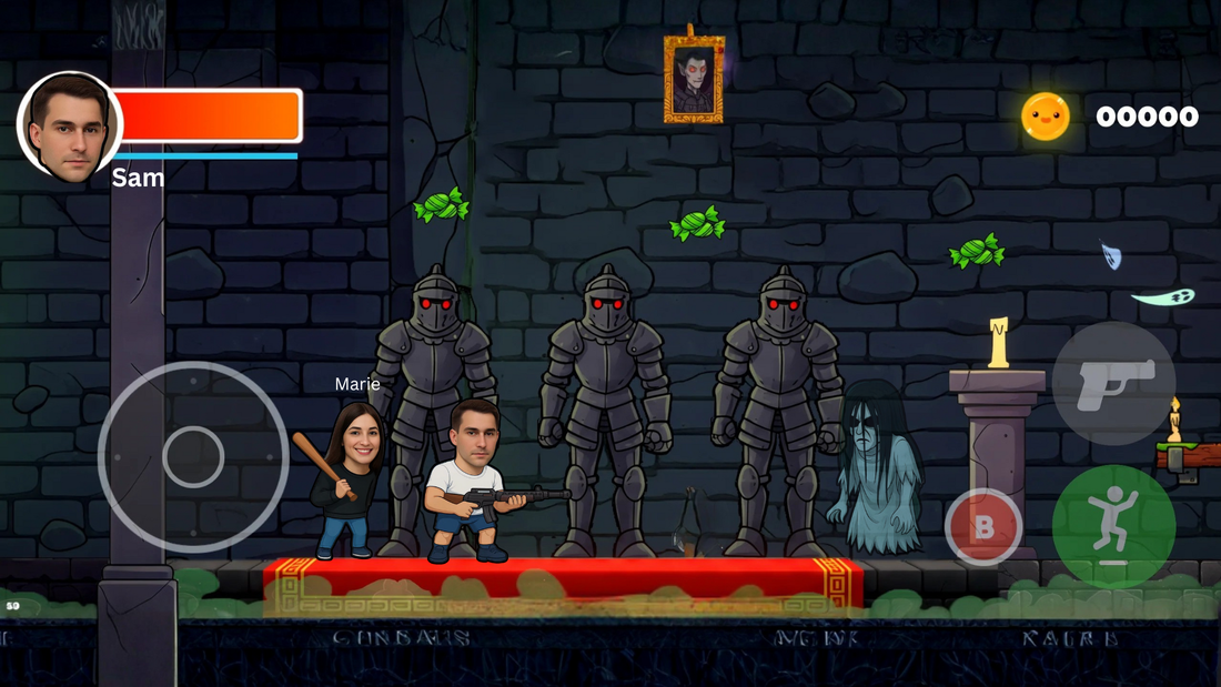 Custom video game gift for horror fans. Get them starring in their own Horror-themed game. Get a custom video game as a gift