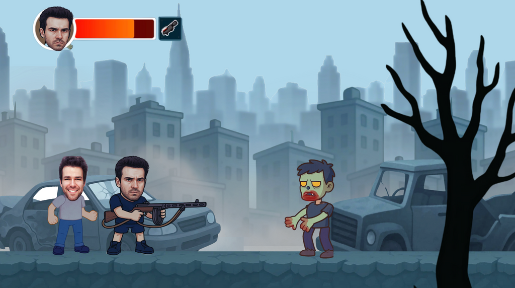 Zombie Apocalypse custom video game by Muksun Games — personalized platformer video game with undead hordes, heroes, and epic storylines. Order zombie video game