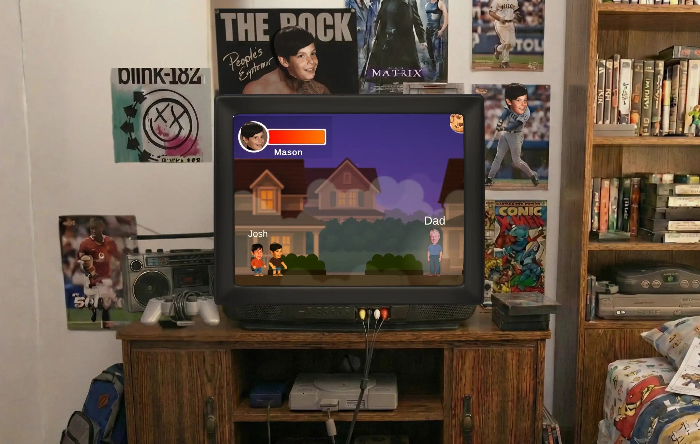 Custom video game gift about my boyfriend childhood in las vegas. The most unique gift / personalized gift, can play on android and iphone. Order a custom video game as a birthday gift 