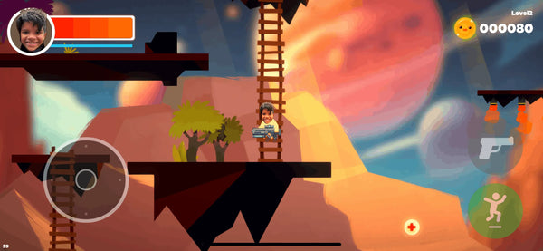 A spaceship level among planets